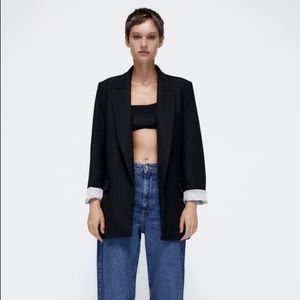 Zara oversized blazer in Black